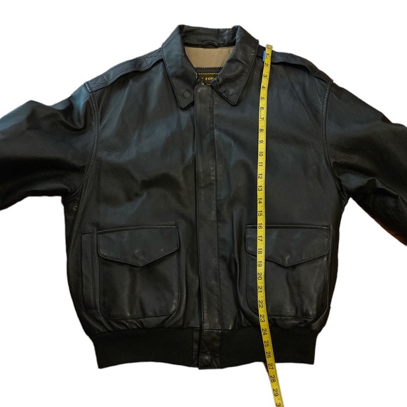 Leather Air Force Landing Bomber Jacket Size: Large - Picture 6 of 14